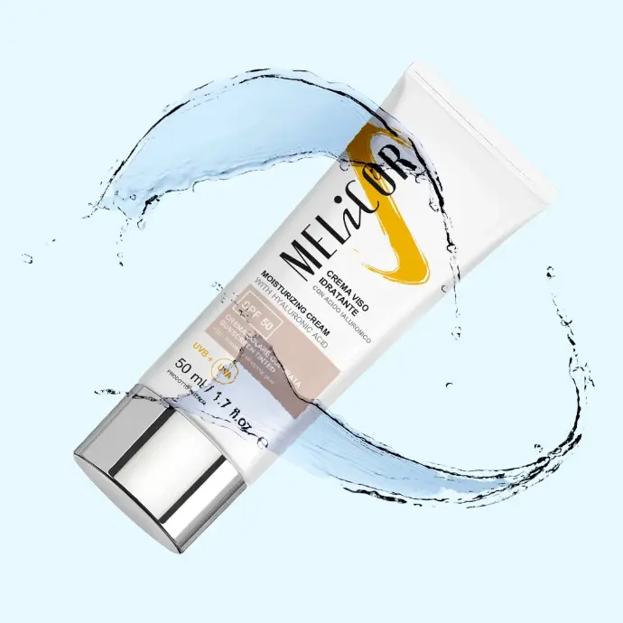 SPF 50 bottle with tone in water SPF 50 bottle with tone in water