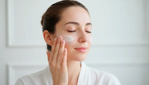 Applicazione protezione solare minerale SPF dopo laser CO₂ frazionato su pelle sensibile