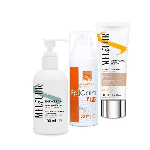 Nachbehandlungsset für die Laser-Photorejuvenation: Komplette Gesichtspflege in 3 Schritten (Kit)